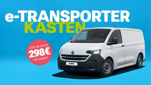Volkswagen Nutzfahrzeuge  e-Transporter Kasten Bestellfahrzeug, Radstand: 3.100 mm KR 100 kW (136 PS)